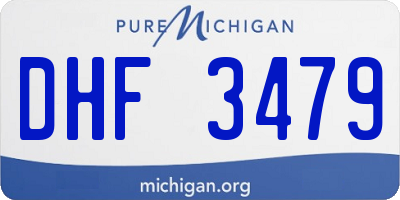 MI license plate DHF3479