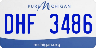 MI license plate DHF3486