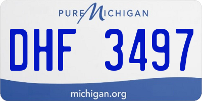 MI license plate DHF3497