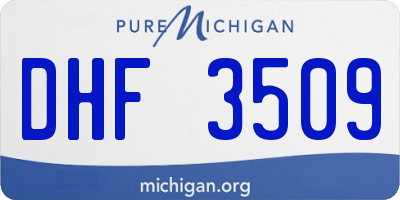 MI license plate DHF3509