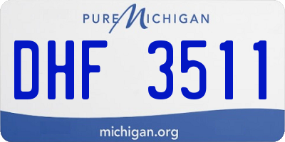 MI license plate DHF3511