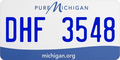 MI license plate DHF3548