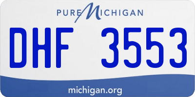 MI license plate DHF3553