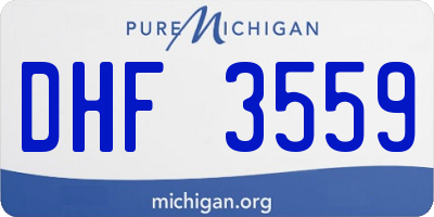 MI license plate DHF3559
