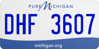 MI license plate DHF3607