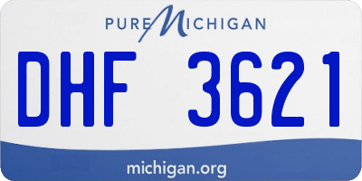 MI license plate DHF3621