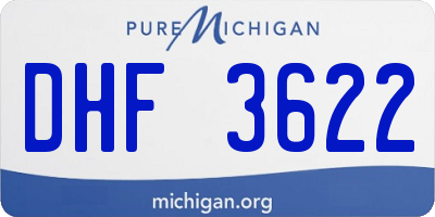MI license plate DHF3622