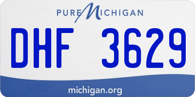MI license plate DHF3629