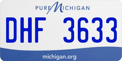 MI license plate DHF3633
