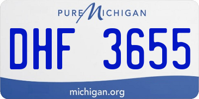 MI license plate DHF3655