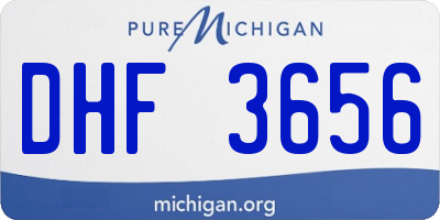 MI license plate DHF3656