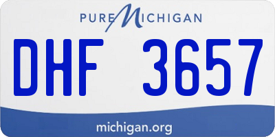 MI license plate DHF3657