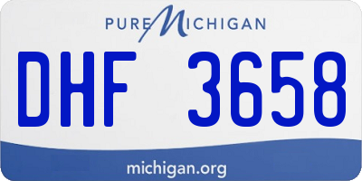 MI license plate DHF3658