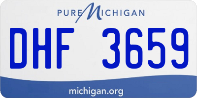 MI license plate DHF3659