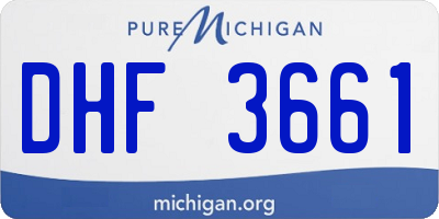 MI license plate DHF3661