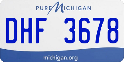 MI license plate DHF3678