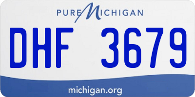 MI license plate DHF3679