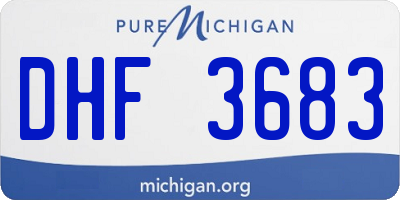 MI license plate DHF3683