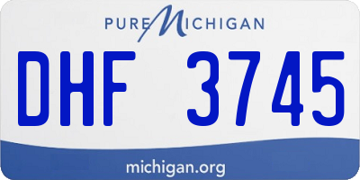 MI license plate DHF3745