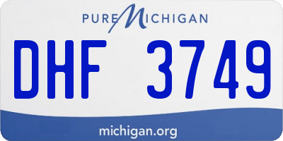 MI license plate DHF3749