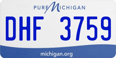 MI license plate DHF3759
