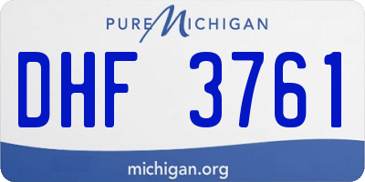 MI license plate DHF3761