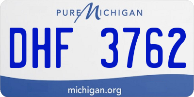 MI license plate DHF3762