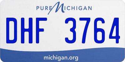 MI license plate DHF3764