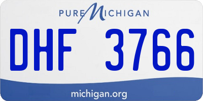 MI license plate DHF3766