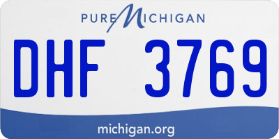 MI license plate DHF3769