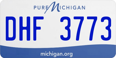 MI license plate DHF3773
