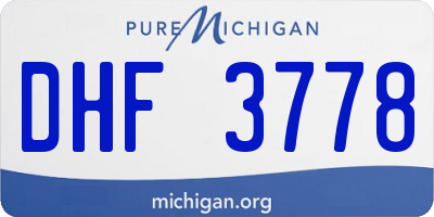 MI license plate DHF3778