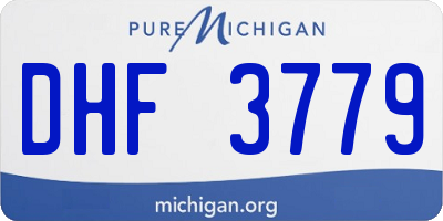 MI license plate DHF3779