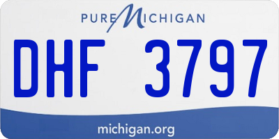 MI license plate DHF3797