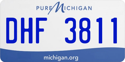 MI license plate DHF3811