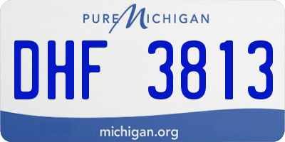 MI license plate DHF3813