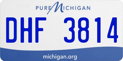 MI license plate DHF3814