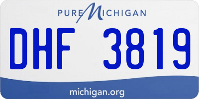MI license plate DHF3819