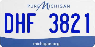 MI license plate DHF3821