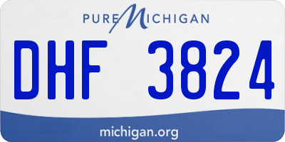 MI license plate DHF3824