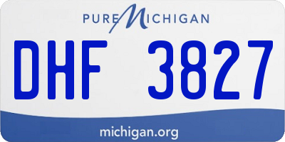 MI license plate DHF3827
