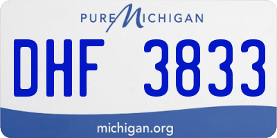 MI license plate DHF3833
