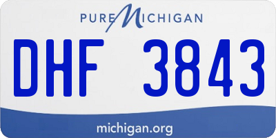 MI license plate DHF3843