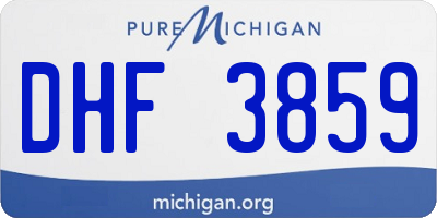 MI license plate DHF3859