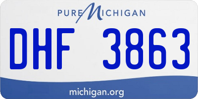 MI license plate DHF3863