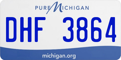 MI license plate DHF3864