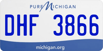 MI license plate DHF3866