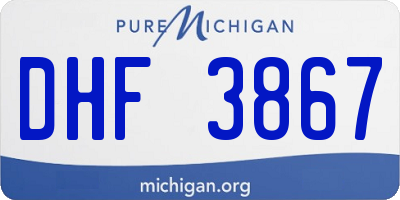 MI license plate DHF3867