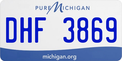 MI license plate DHF3869