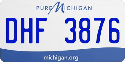 MI license plate DHF3876